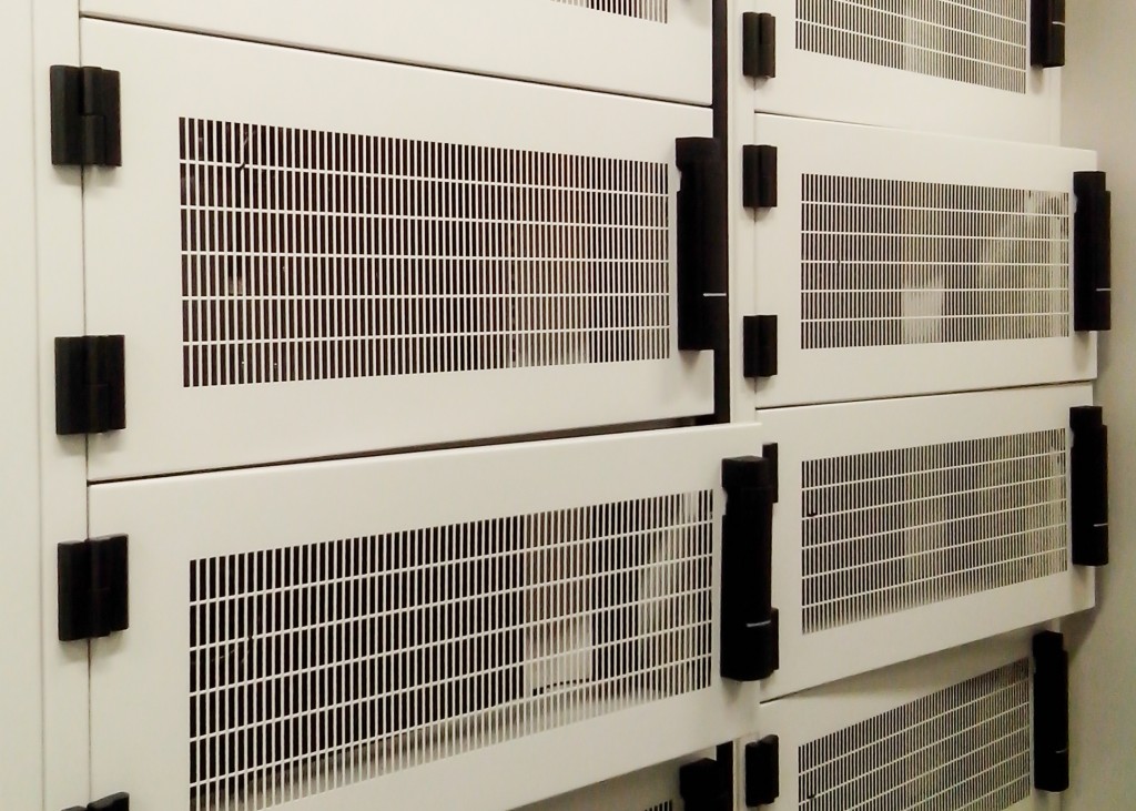 Four Macquarie Telecom Mini-Racks in our Intellicentre 2 data centre.